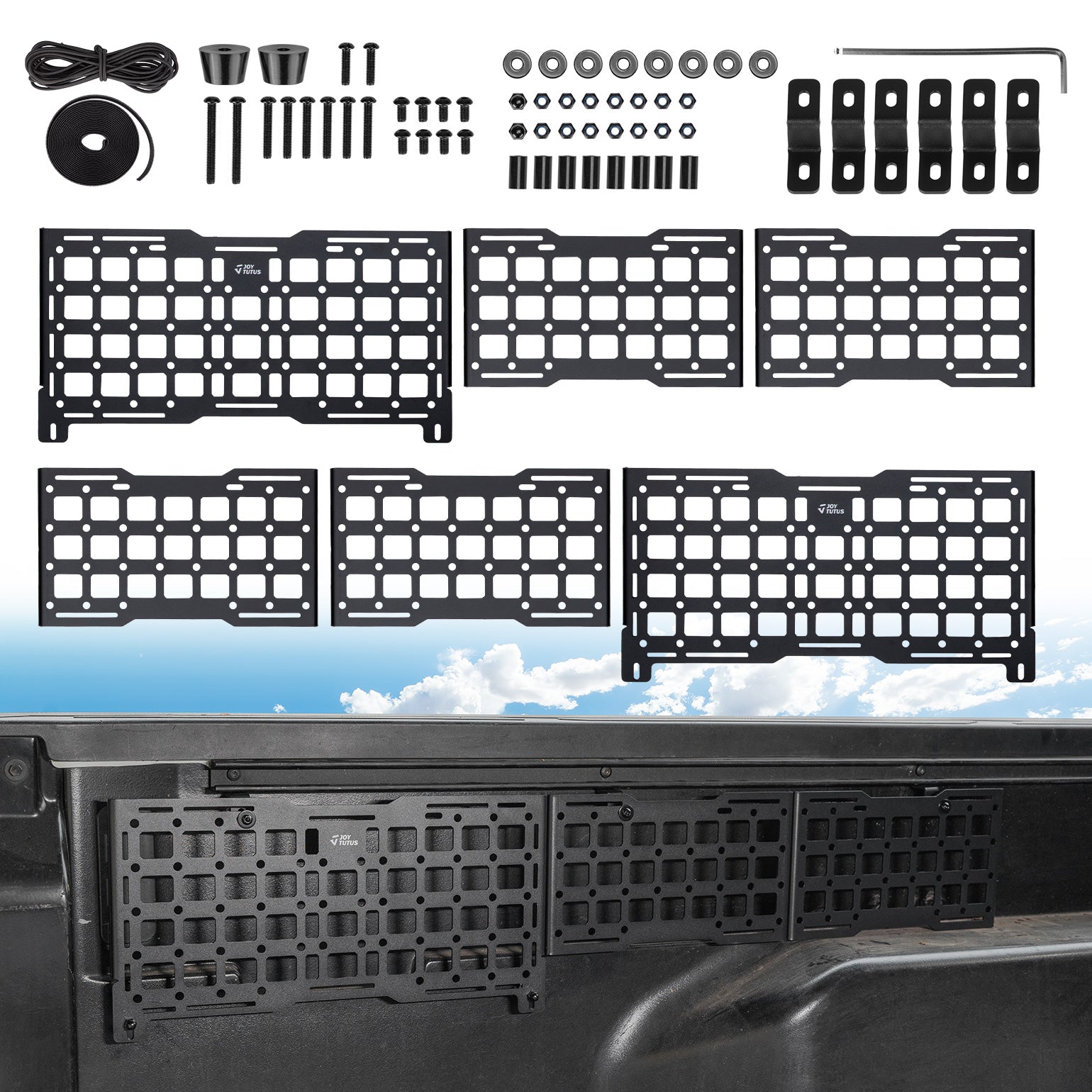 Truck Bed MOLLE Panel for Tacoma 2005–2023 Metal Gear Storage Rack