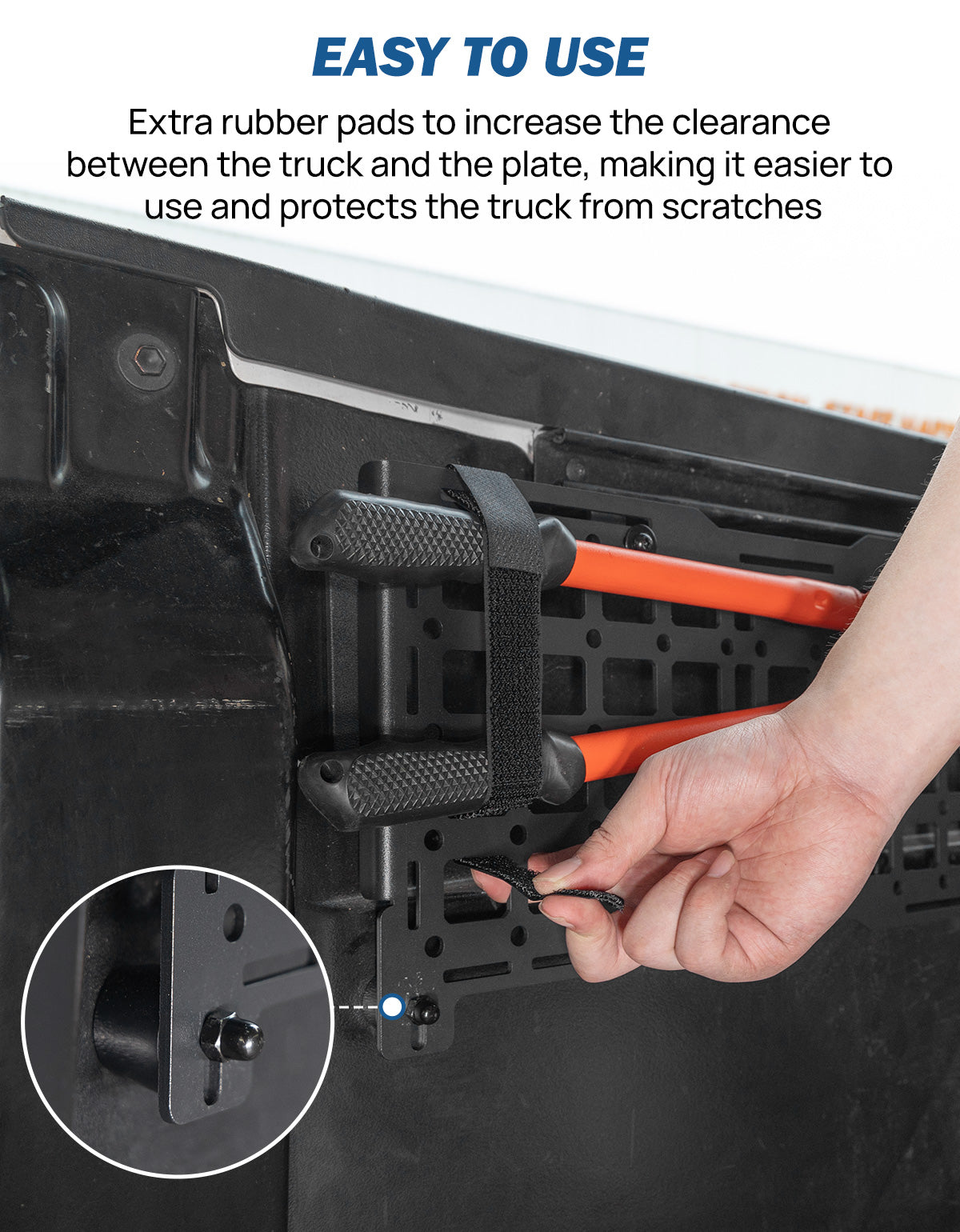 Truck Bed MOLLE Panel for Tacoma 2005–2023 Metal Gear Storage Rack