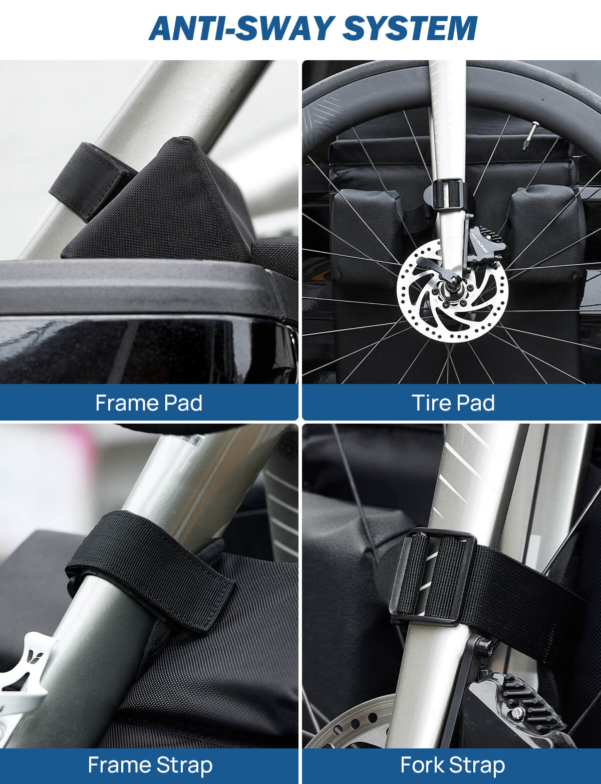 Truck Bed Bike Pad for Single Bike, Waterproof & Anti-Wobble