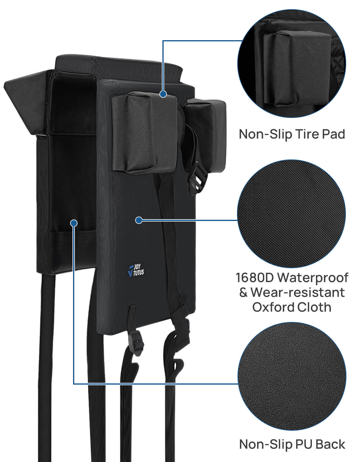 Truck Bed Bike Pad for Single Bike, Waterproof & Anti-Wobble