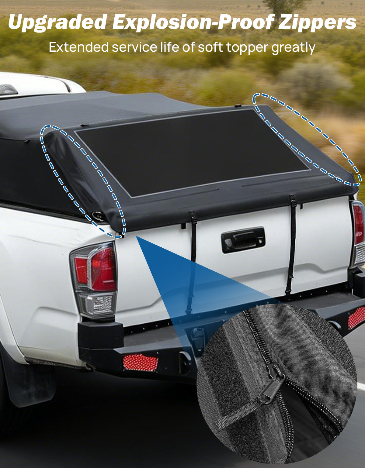 Truck Bed Soft Topper for Toyota Tacoma 6' Bed (2016–2023)
