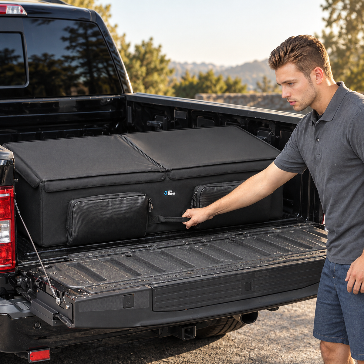 Waterproof Truck Bed Cargo Box Organizer for Full-Size Pickups