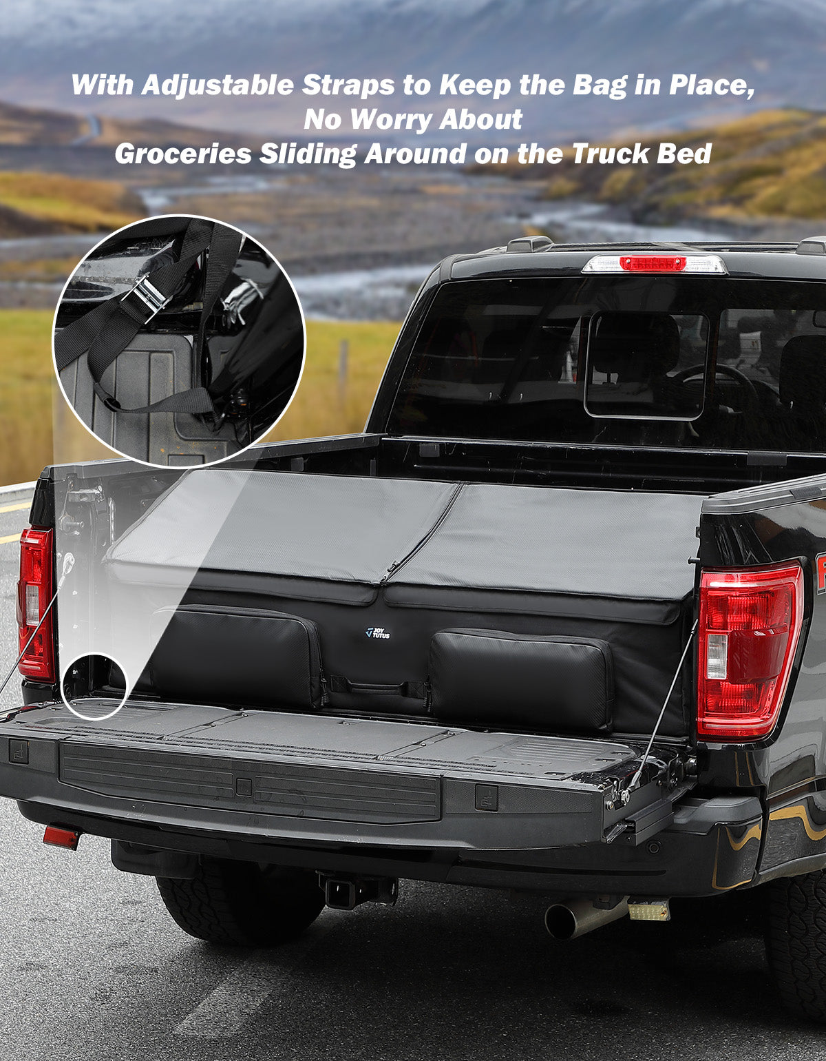 Waterproof Truck Bed Cargo Box Organizer for Full-Size Pickups