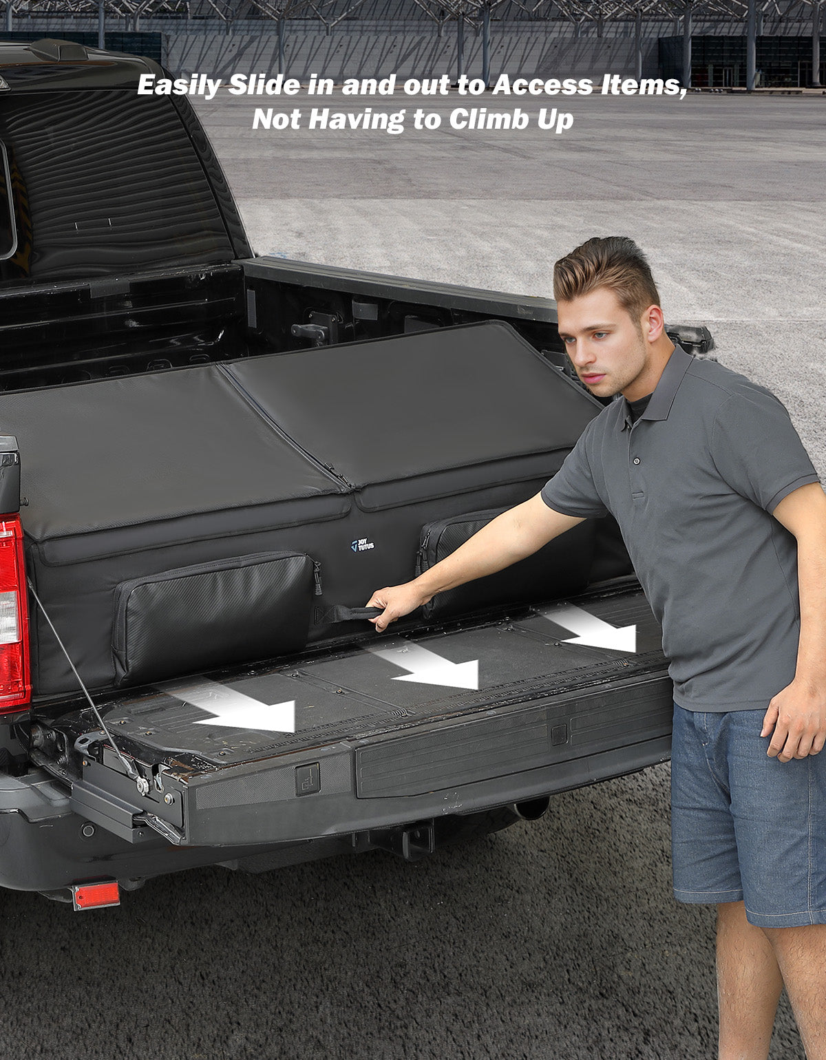 Waterproof Truck Bed Cargo Box Organizer for Full-Size Pickups