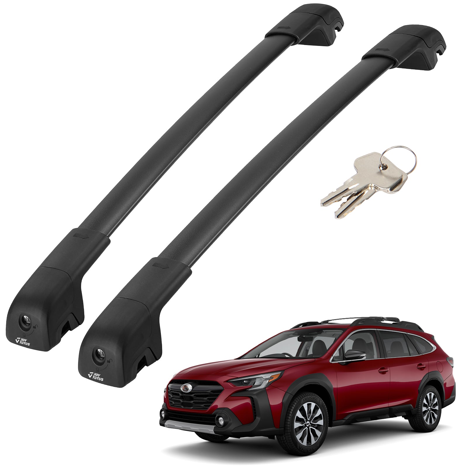 JOYTUTUS Car Roof Rack Cross Bars Compatible with Subaru Outback Wilderness 2020-2024 with Lock (Only Fit Wilderness),Aluminum Crossbars for Roof Racks Suitcases Kayaks Canoes Bikes Skis Snowboard