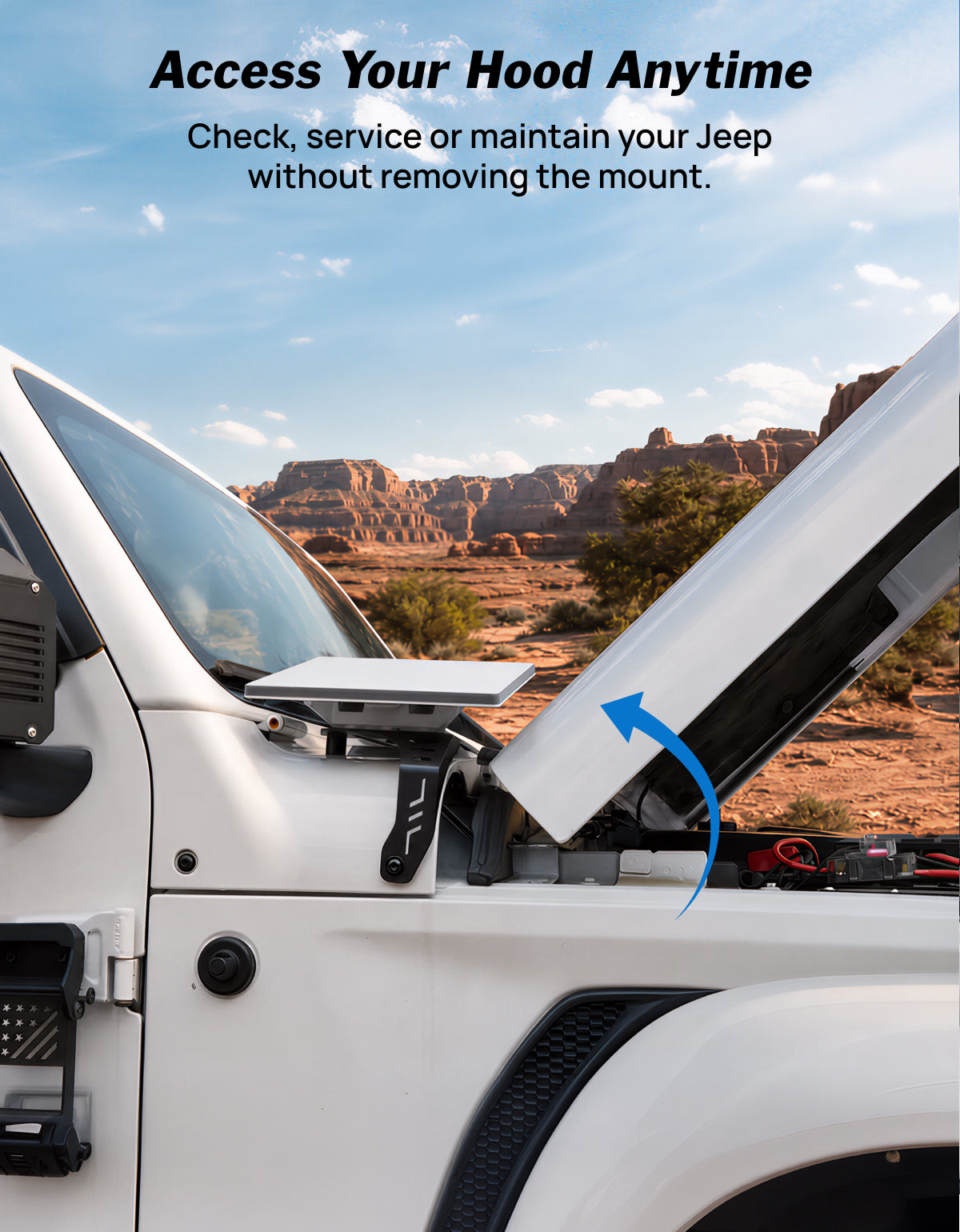 Exterior Starlink Mini Mount for Wrangler JL/JLU & Gladiator JT (2018-2027)