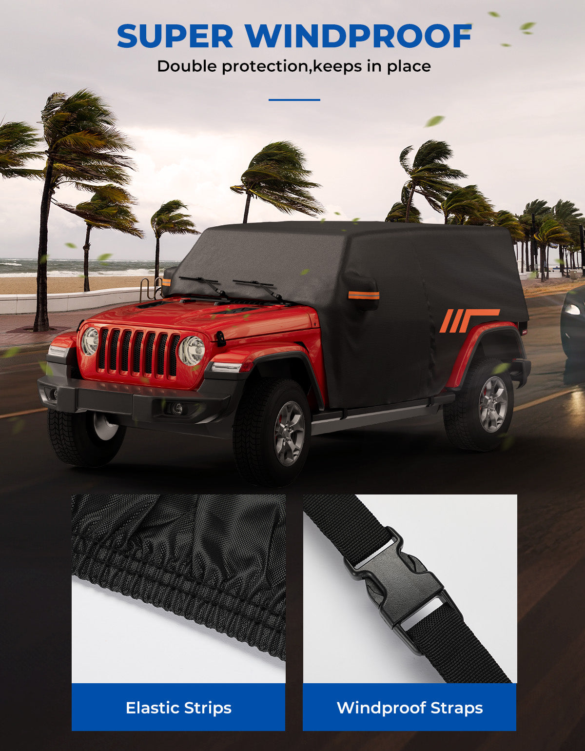 Cab Cover for Jeep Wrangler JK & JL Unlimited 4-Door (2007–2026)