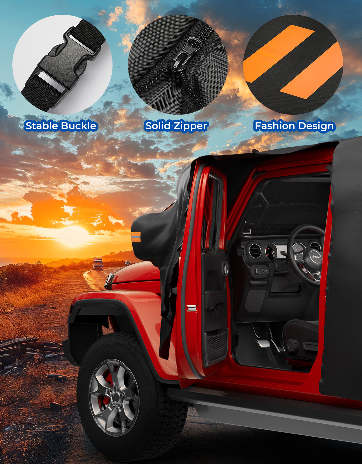Cab Cover for Jeep Wrangler JK & JL Unlimited 4-Door (2007–2026)