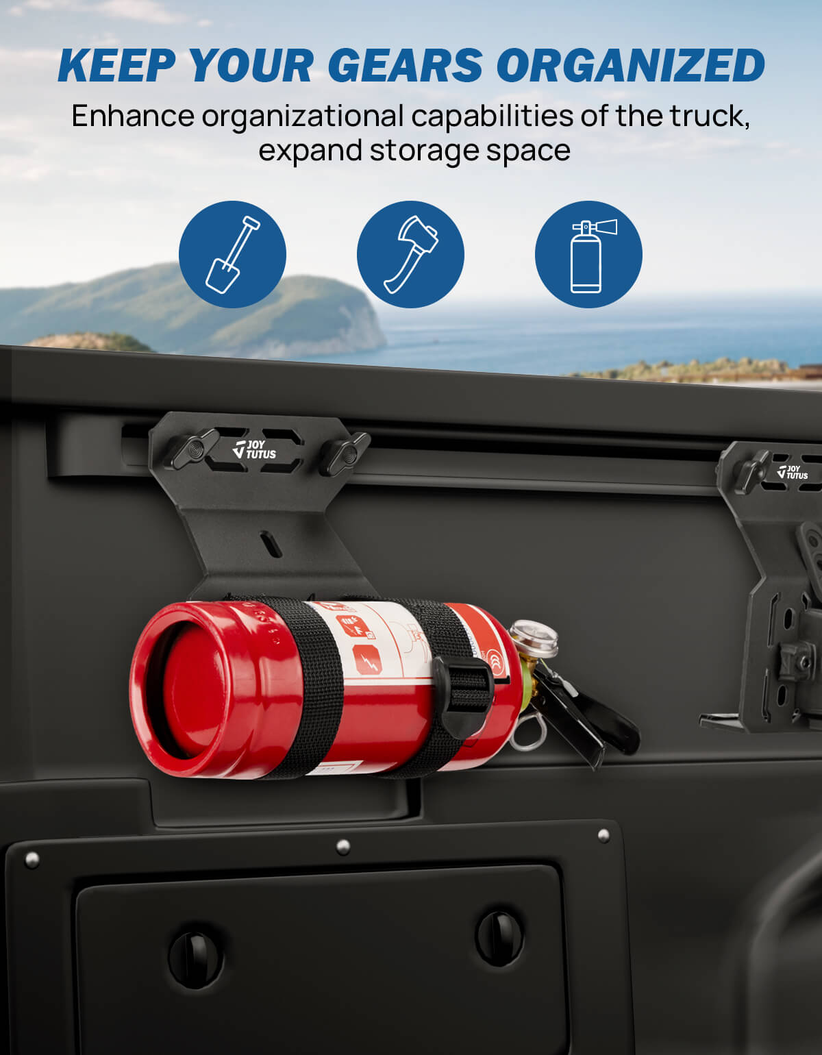 Bed Rail Mount Brackets Compatible with Tacoma