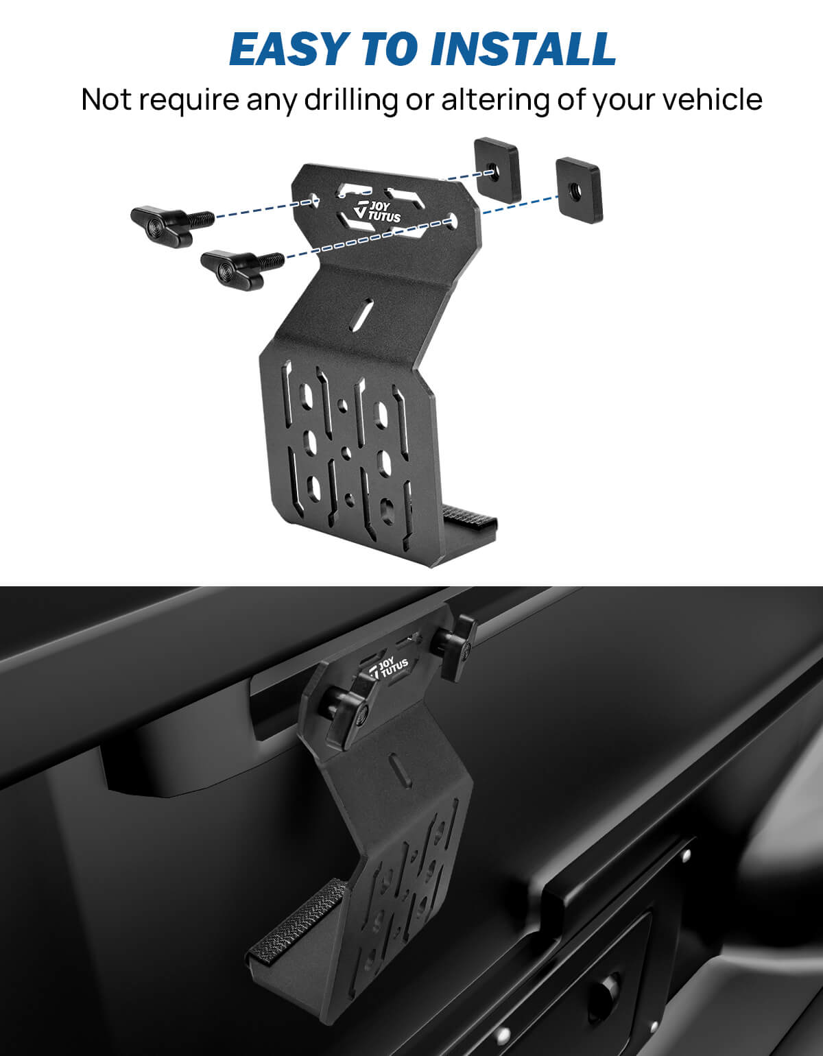 Bed Rail Mount Brackets Compatible with Tacoma