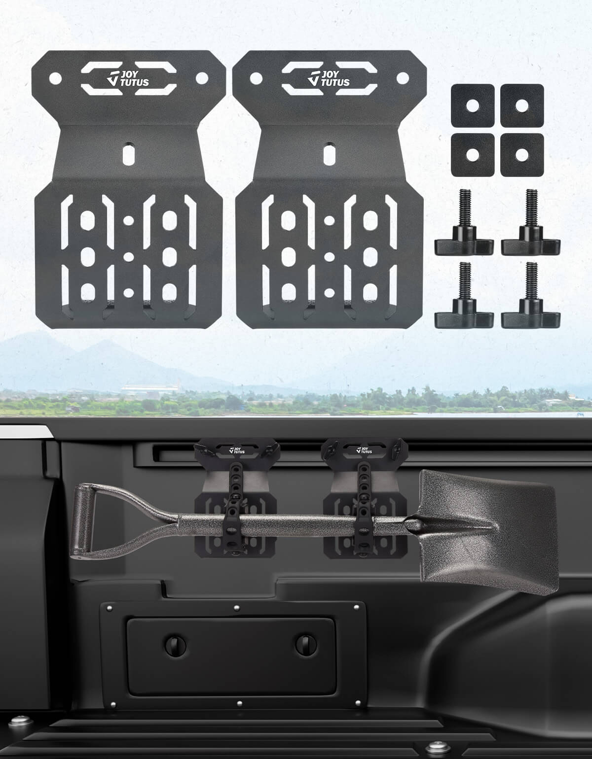 Bed Rail Mount Brackets Compatible with Tacoma