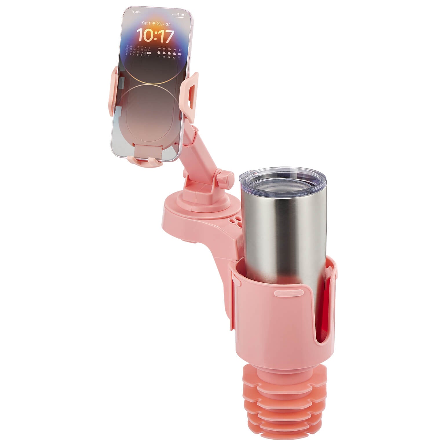 Cup Holder Phone Mount for Car, Compatible iPhone, Samsung & All Smartphones