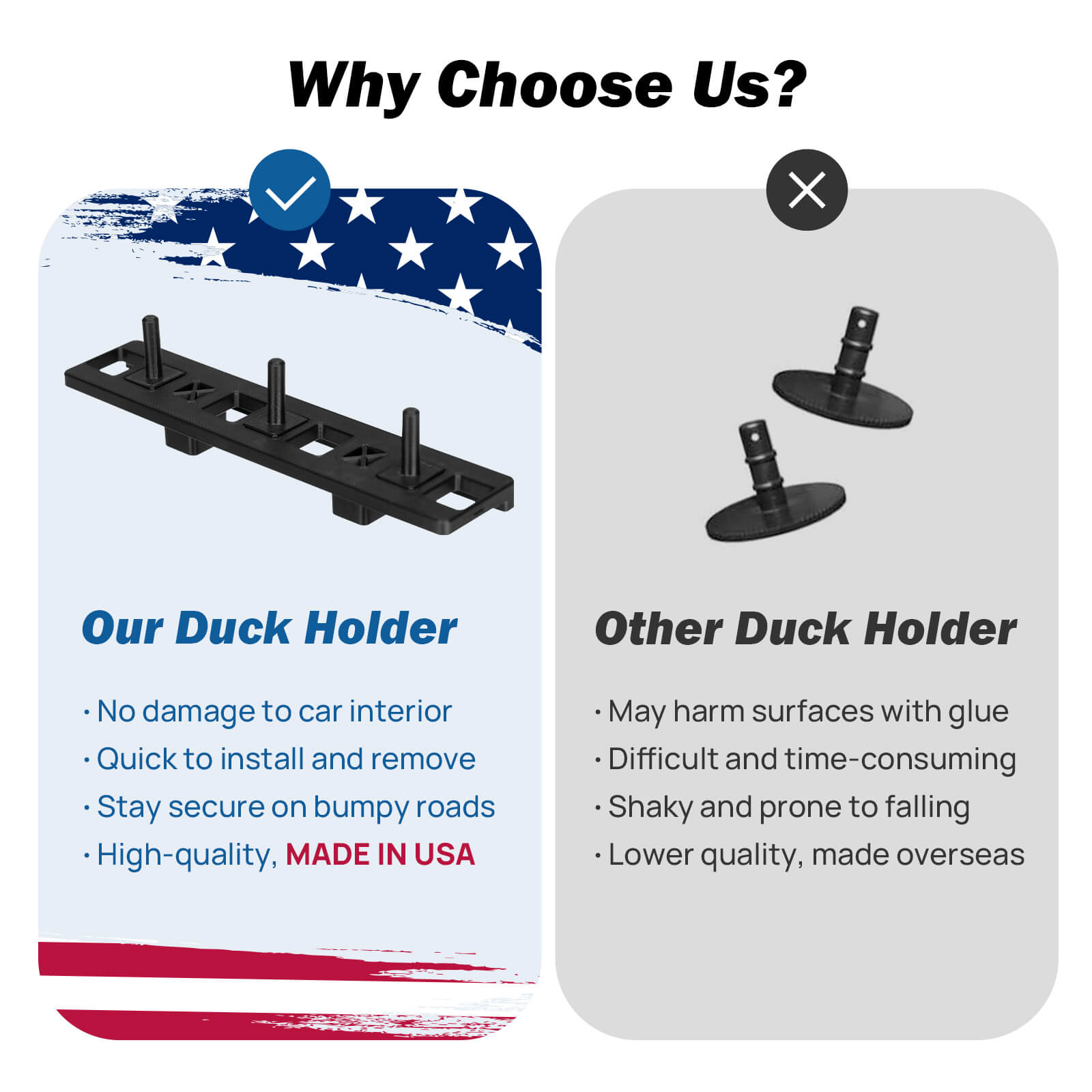 Duck Holder for Jeep Wrangler JL/JT (2018-2023) - 6 Pack