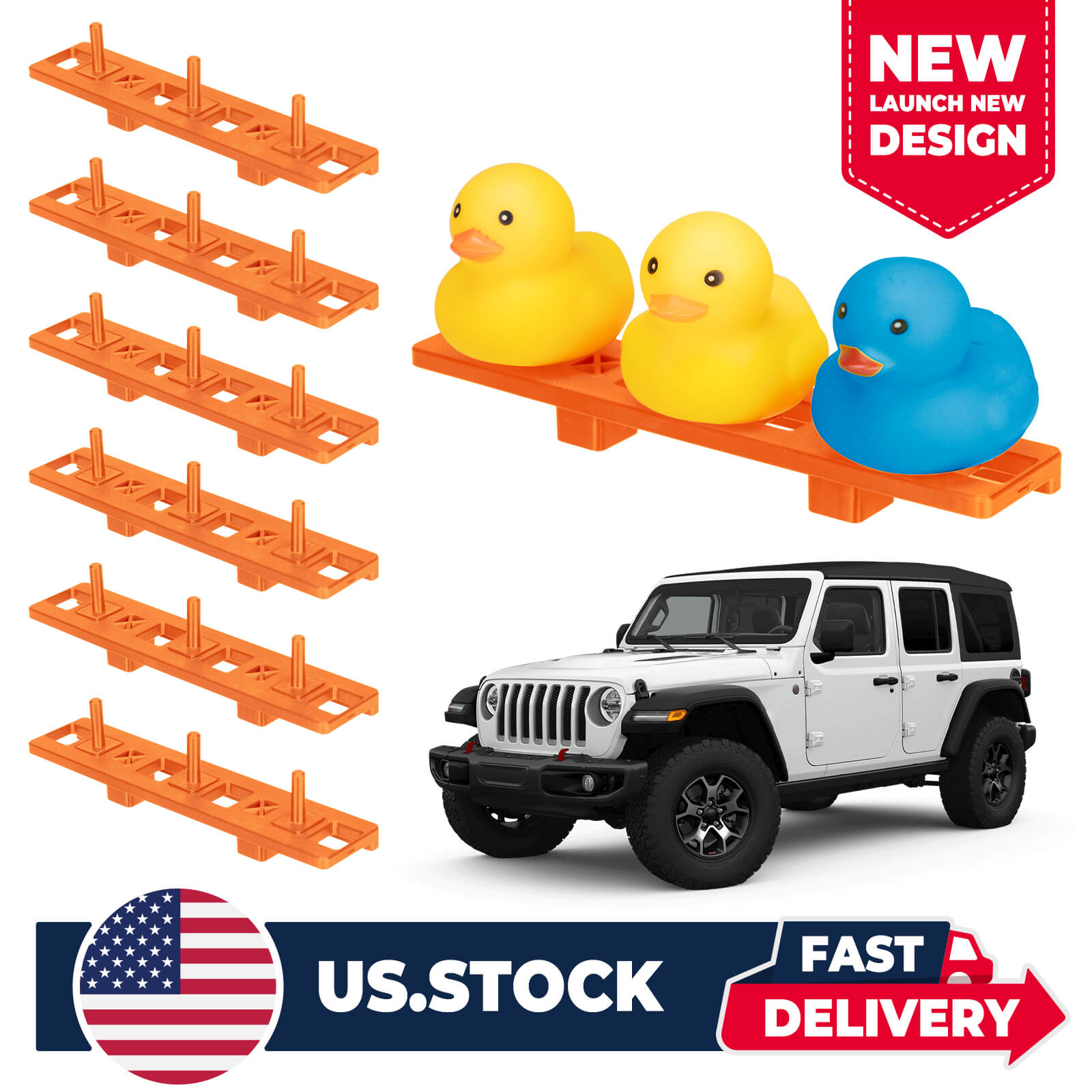 Duck Holder for Jeep Wrangler JL/JT (2018-2023) - 6 Pack