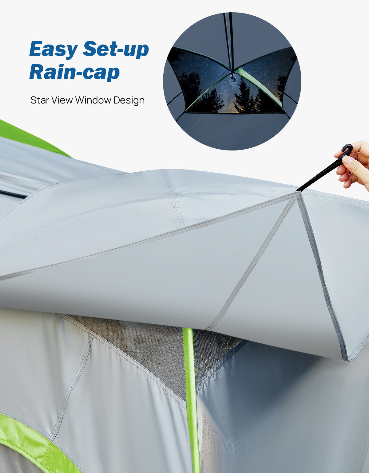 Pickup Truck Bed Tent with Rainfly, Waterproof Double Layer, Fits 5.0–6.7 ft Beds, 2-Person