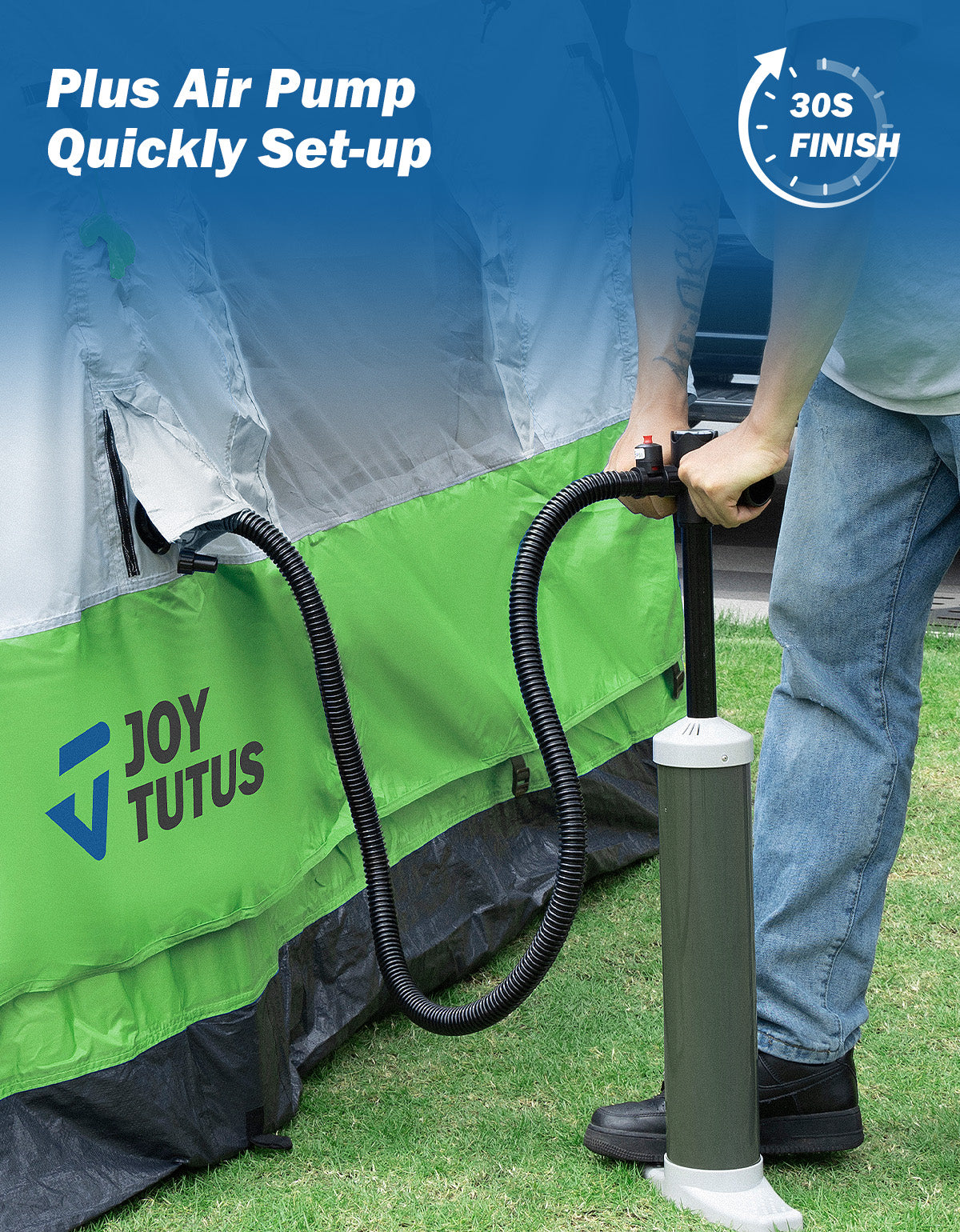 Inflatable Truck Bed Tent with Awning – 2 Person Pickup Camping Tent