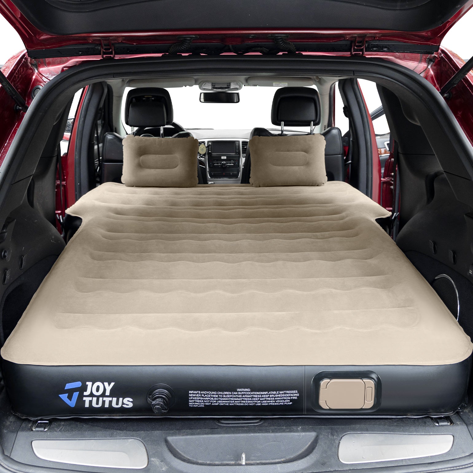SUV Air Mattress with Built-In Pump, 2 Pillows, Anti-Leak Camping Bed