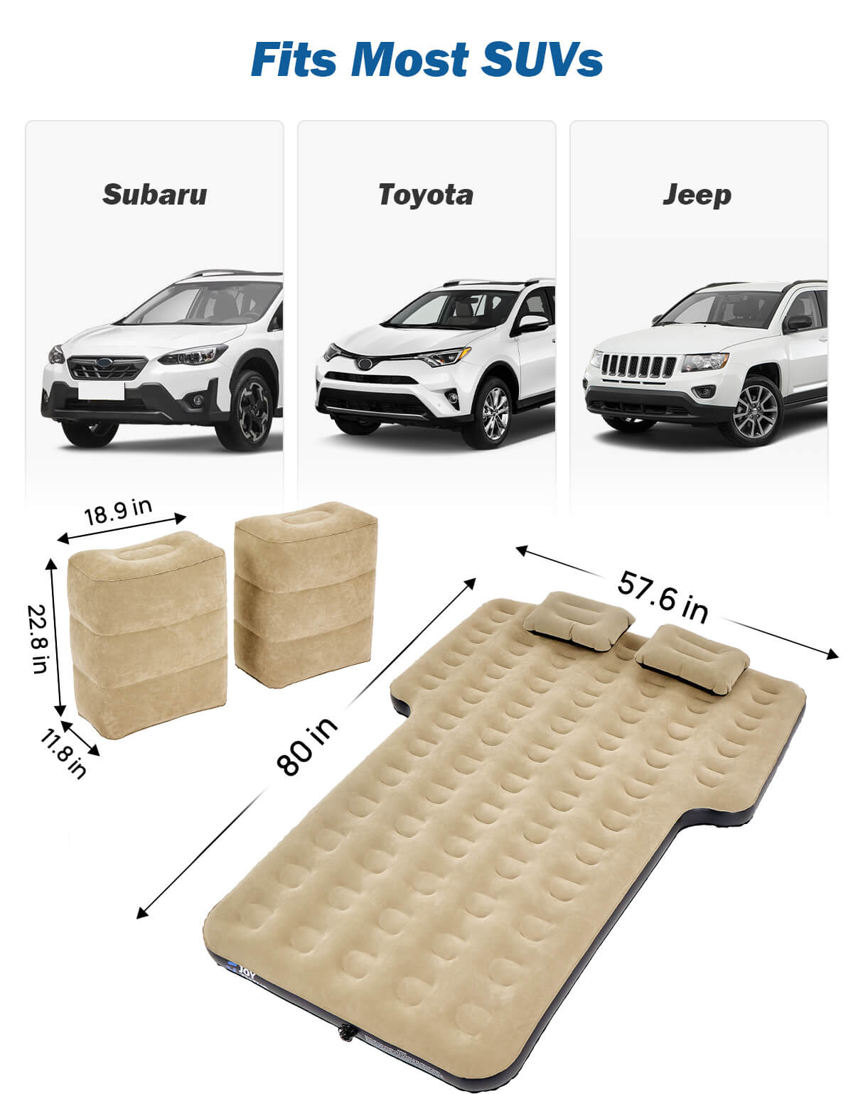 SUV Air Mattress Camping Bed with Electric Pump