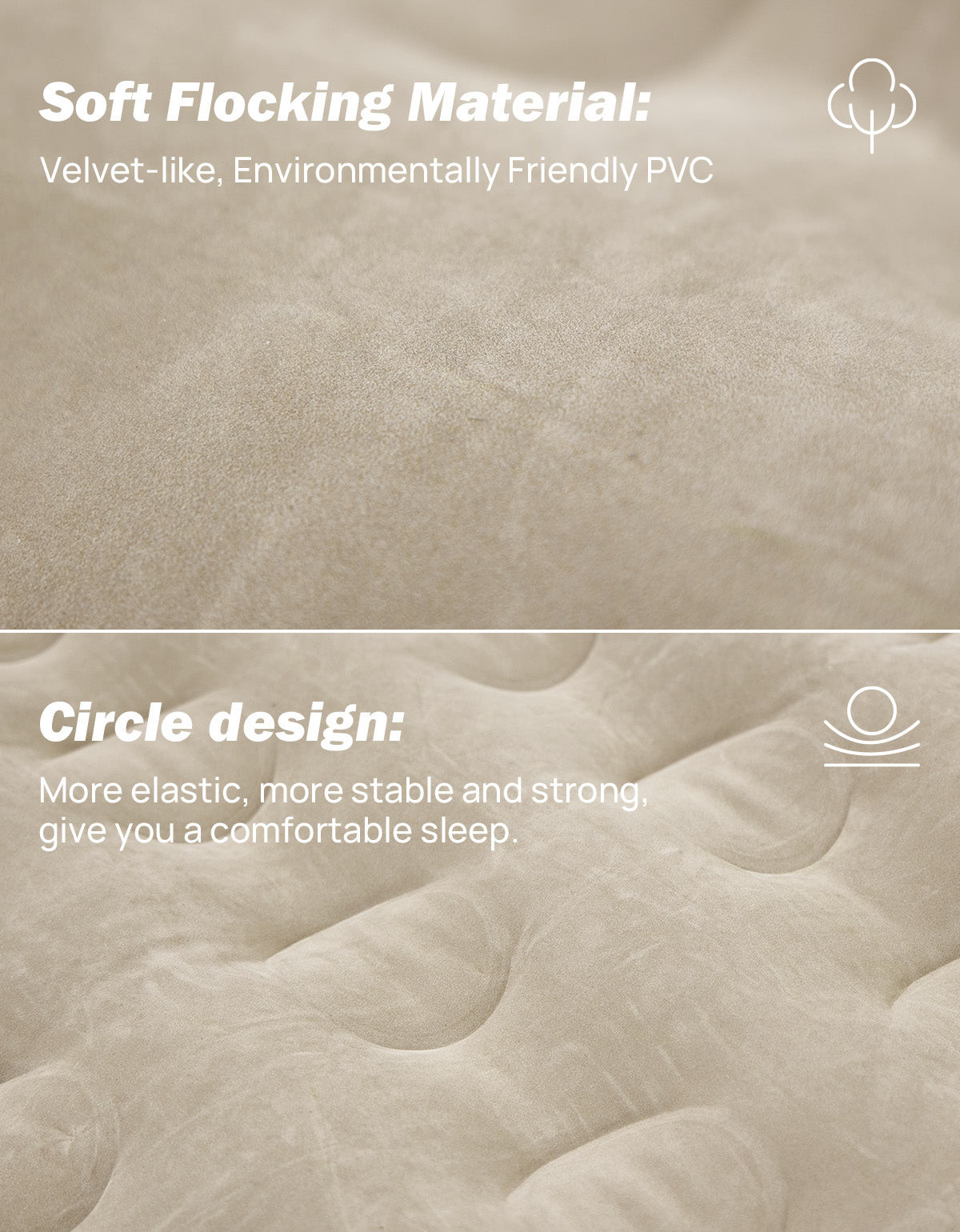 6.0–6.3ft Extended Truck Bed Air Mattress, Inflatable Camping Mattress