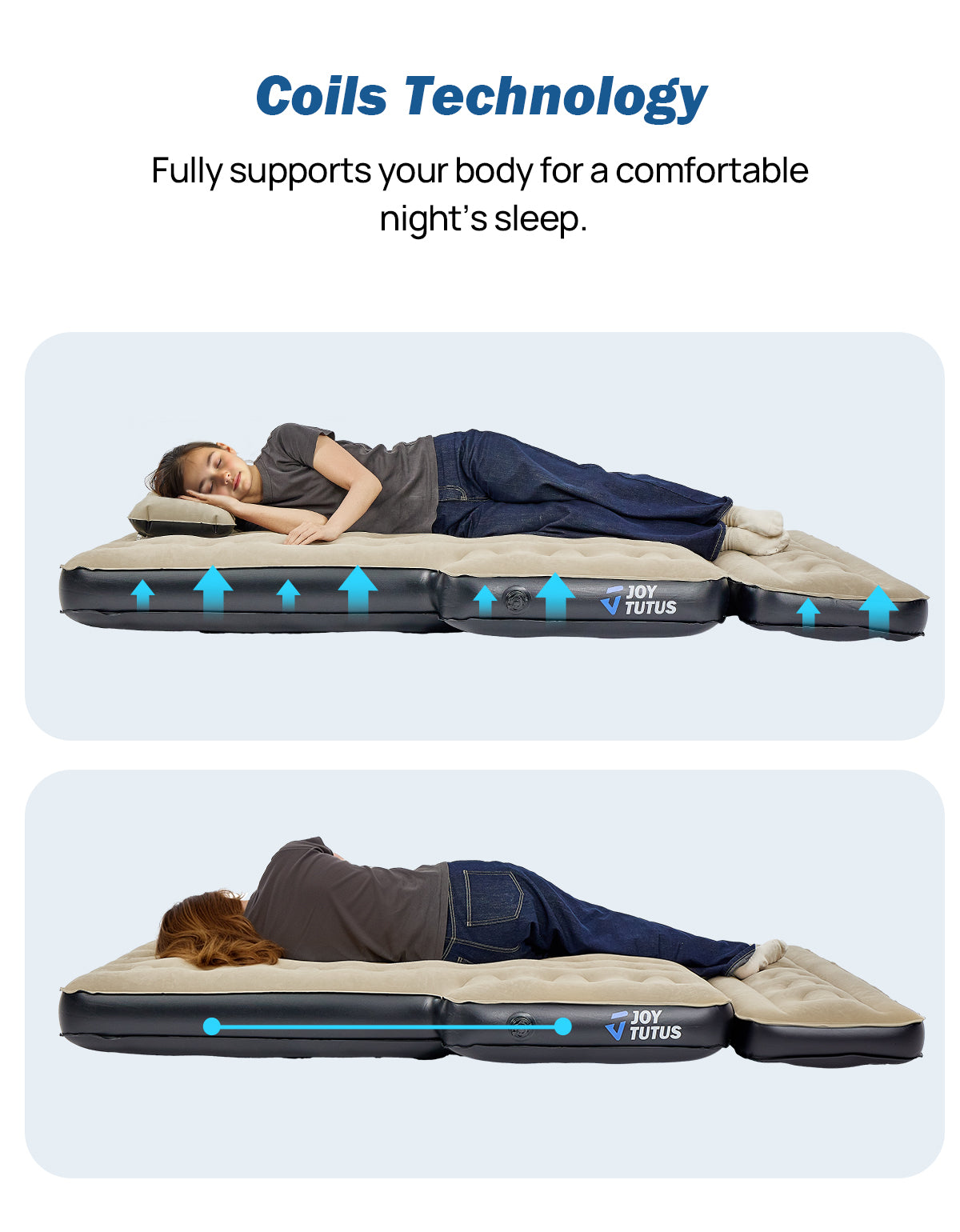 6.0–6.3ft Extended Truck Bed Air Mattress, Inflatable Camping Mattress