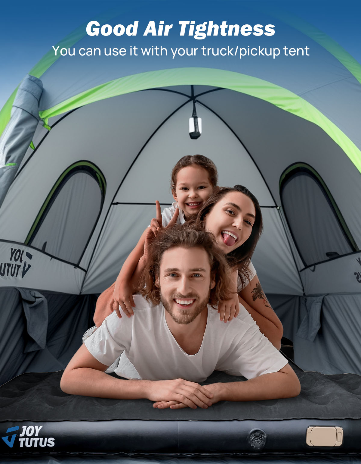 Truck Bed Air Mattress with Built-in Pump for 5.5–6.7 ft Beds – Camping Air Bed