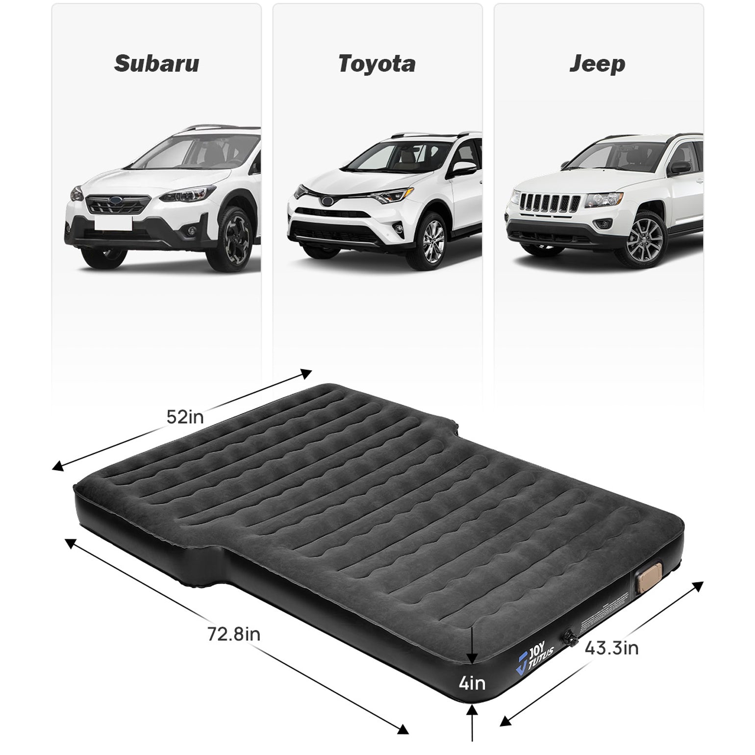 Self-Inflating SUV Air Mattress – Portable Car Camping Bed with Built-In Pump