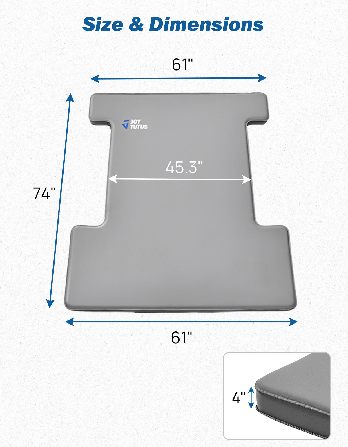 Truck Bed Camping Mattress – 4" Self-Inflating Foam & Air Sleeping Pad