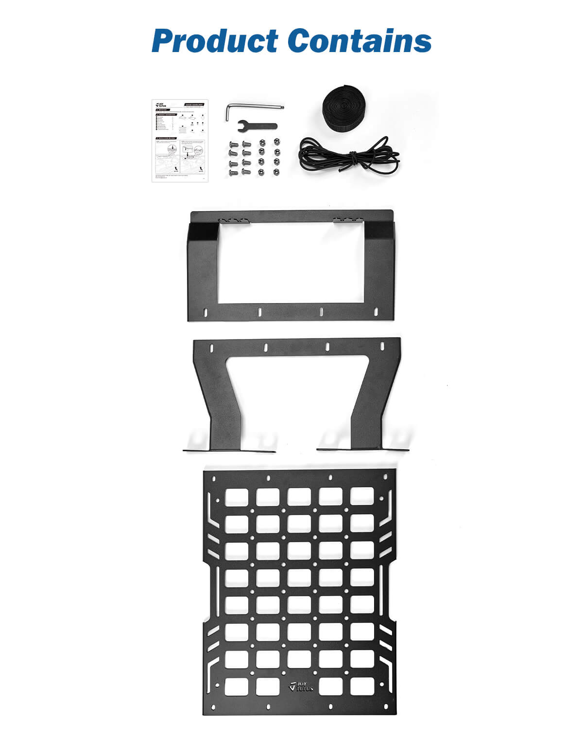 Hard Top Roof Rack Molle Panel Compatible with Wrangler JL JLU & Gladiator JT 2018-2025