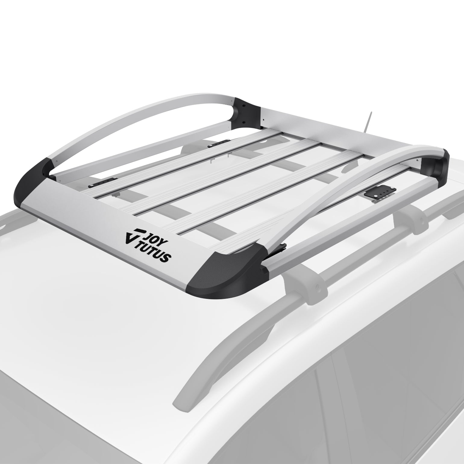 Aluminum Roof Cargo Basket for SUVs, Trucks & Cars – 47" x 40" x 8", Silver