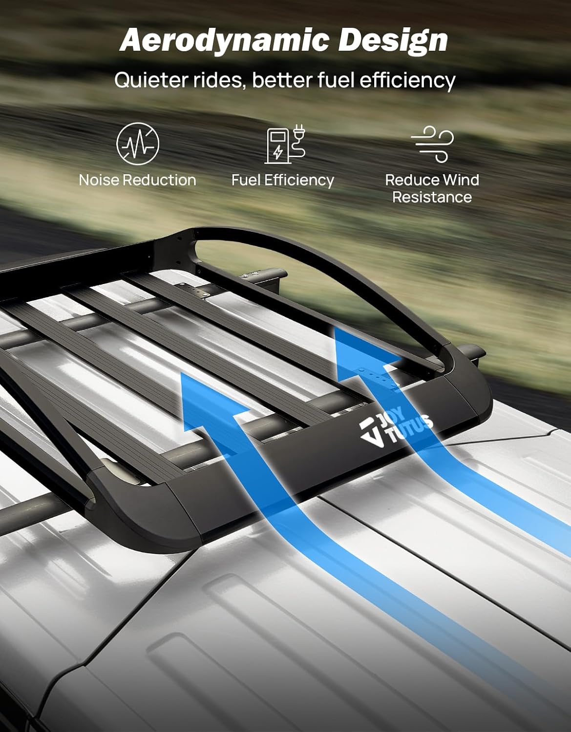 Aluminum Roof Cargo Basket for SUVs, Trucks & Cars – 64" x 40" x 8"