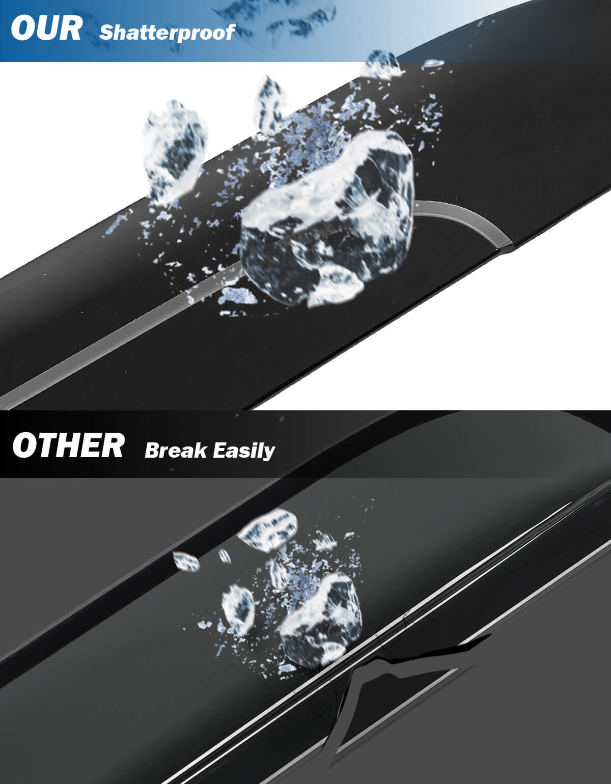 Low Profile Rain Guards Compatible with 2024 2025 Tacoma Double Cab