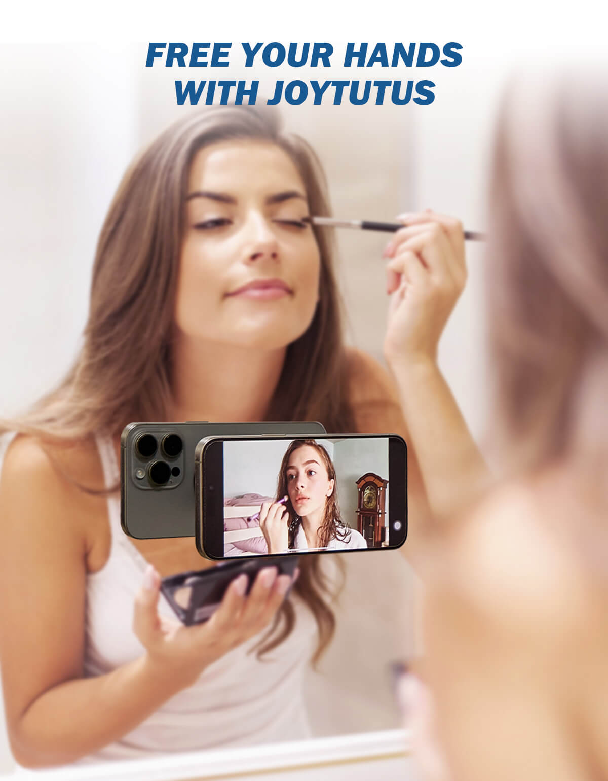 Suction Cup Shower Phone Holder for Mirror, Tile, Kitchen & Window