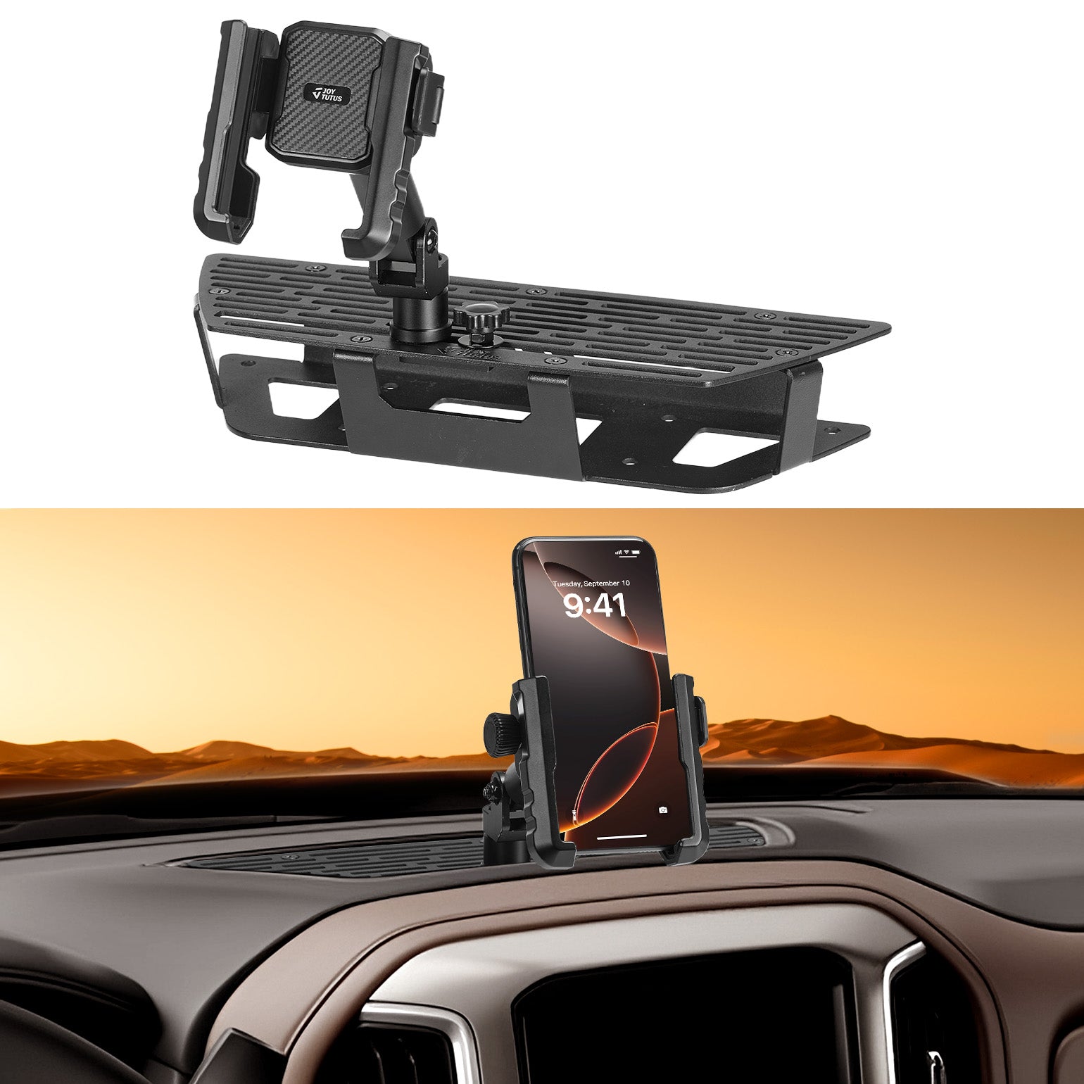 Metal Dash Mount Phone Holder Compatible with Silverado & Sierra 2019-2022