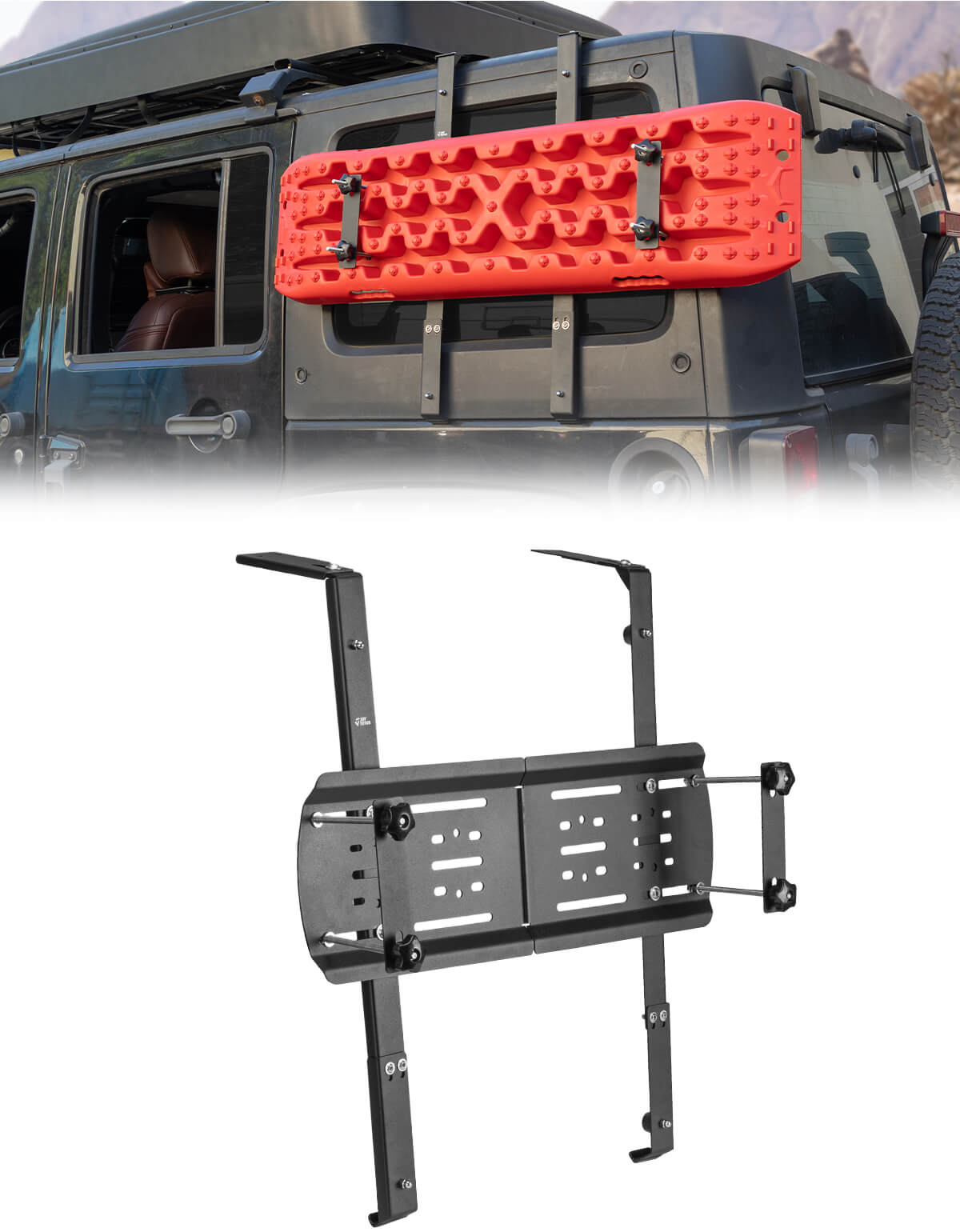 Rear Window Storage Panel Kit Compatible with Jeep Wrangler JK 2007-2018