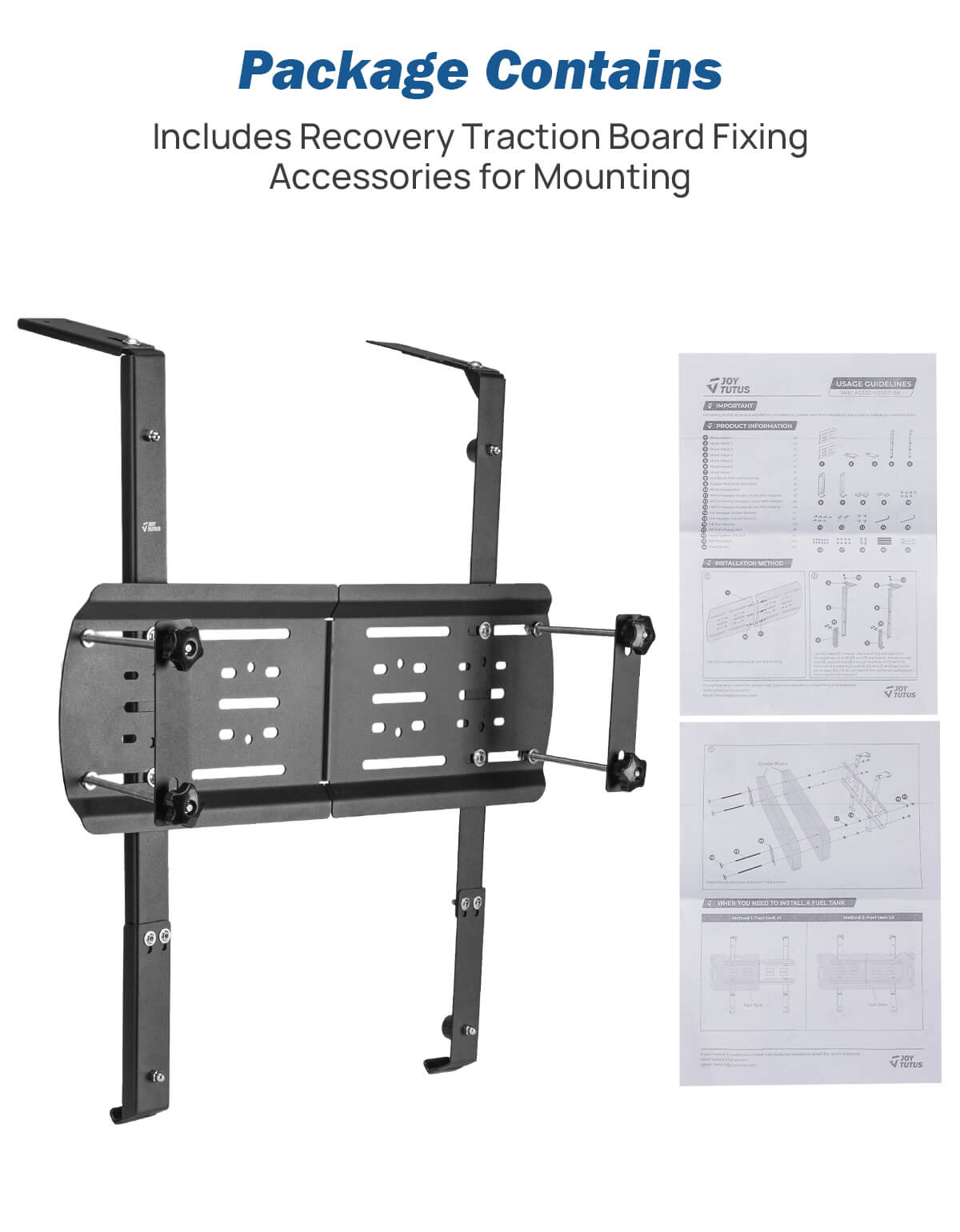 Rear Window Storage Panel Kit Compatible with Jeep Wrangler JK 2007-2018