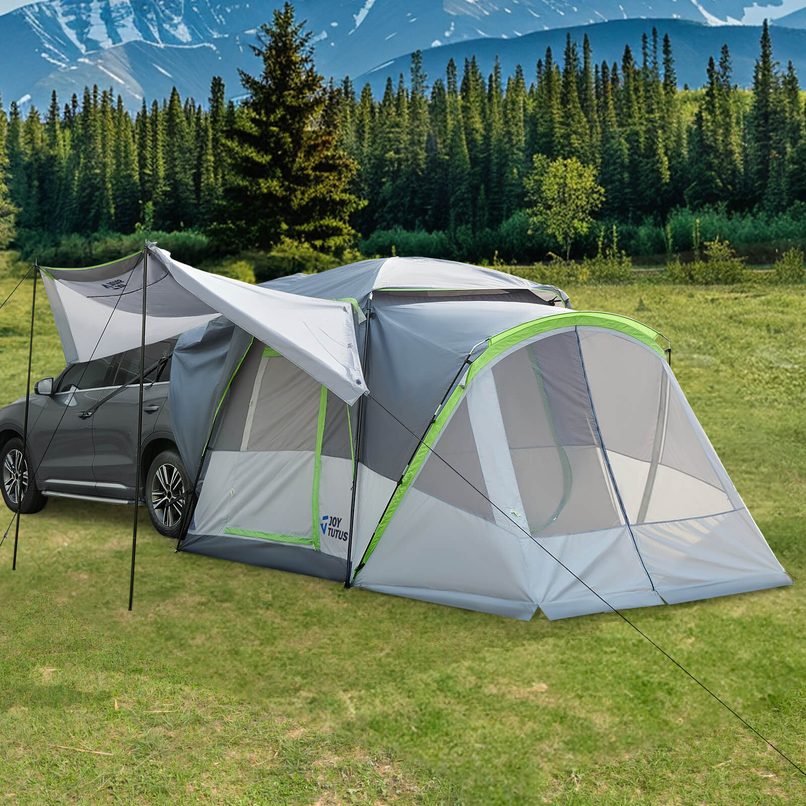 SUV Tent with Screen Porch and Awning