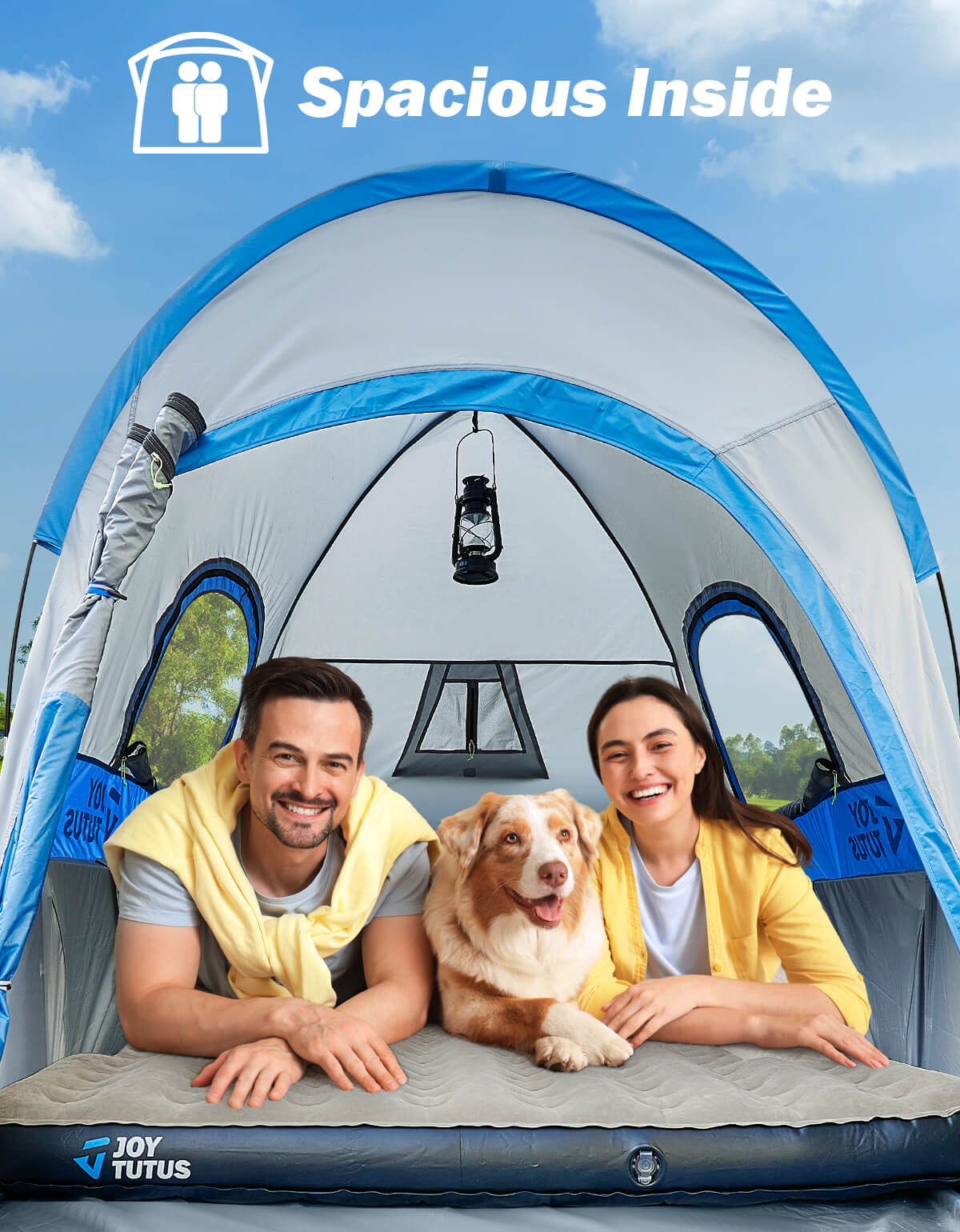 Truck Tent, Portable Truck Bed Tent for 5.5'-5.8' with Rainfly