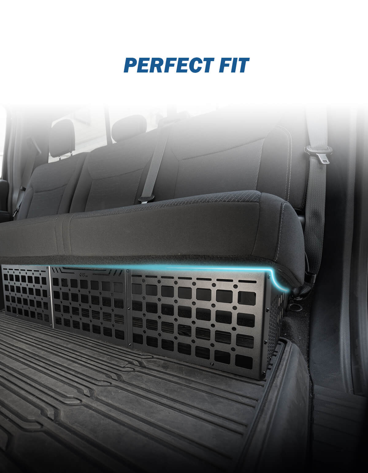 Under Seat Storage Molle Panel for F-150 2015–2025 & F-250/F-350 SuperCrew