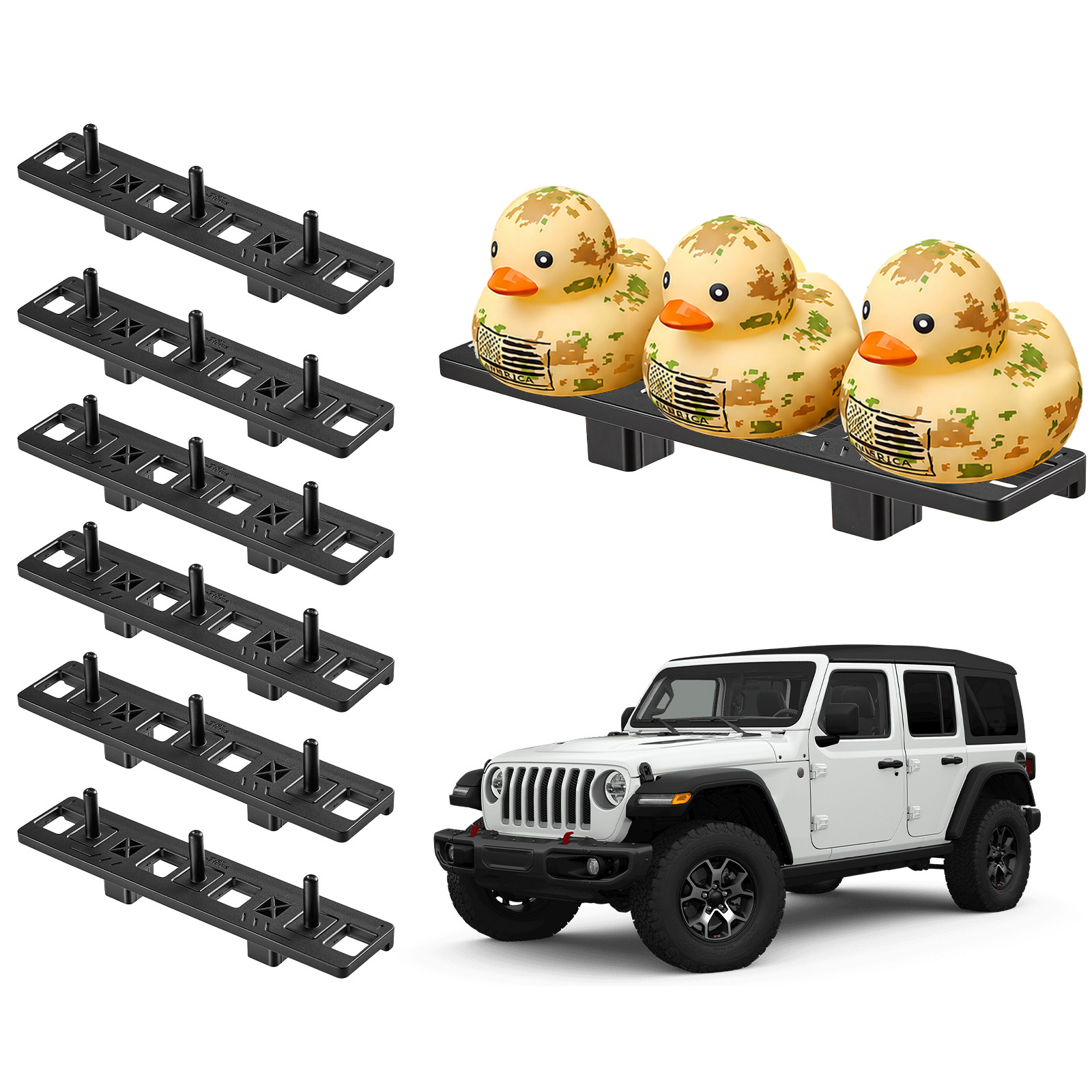 Duck Holder for Jeep Wrangler JL/JT (2018-2023) - 6 Pack