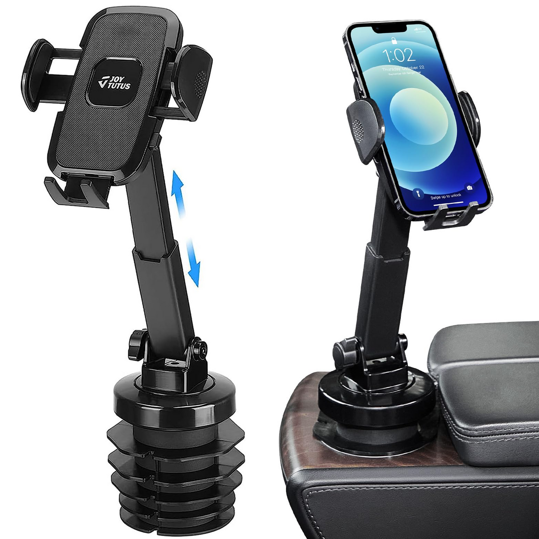 Car Cup Holder Phone Mount,Universal Adjustable for iPhone, Samsung, LG