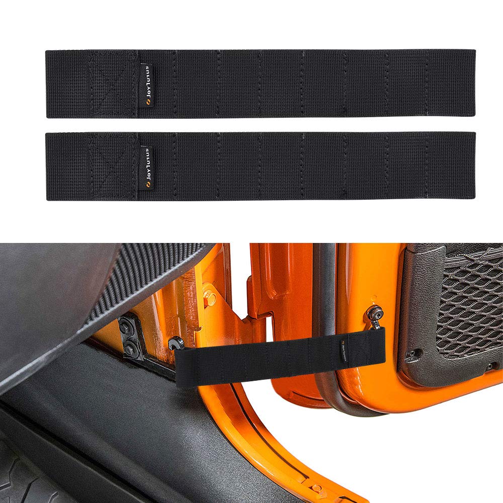 JOYTUTUS Door Limiting Straps, for Wrangler CJ YJ TJ JK JKU JL JLU 1996 to 2024 Load 1000 Lb, 2 Pack
