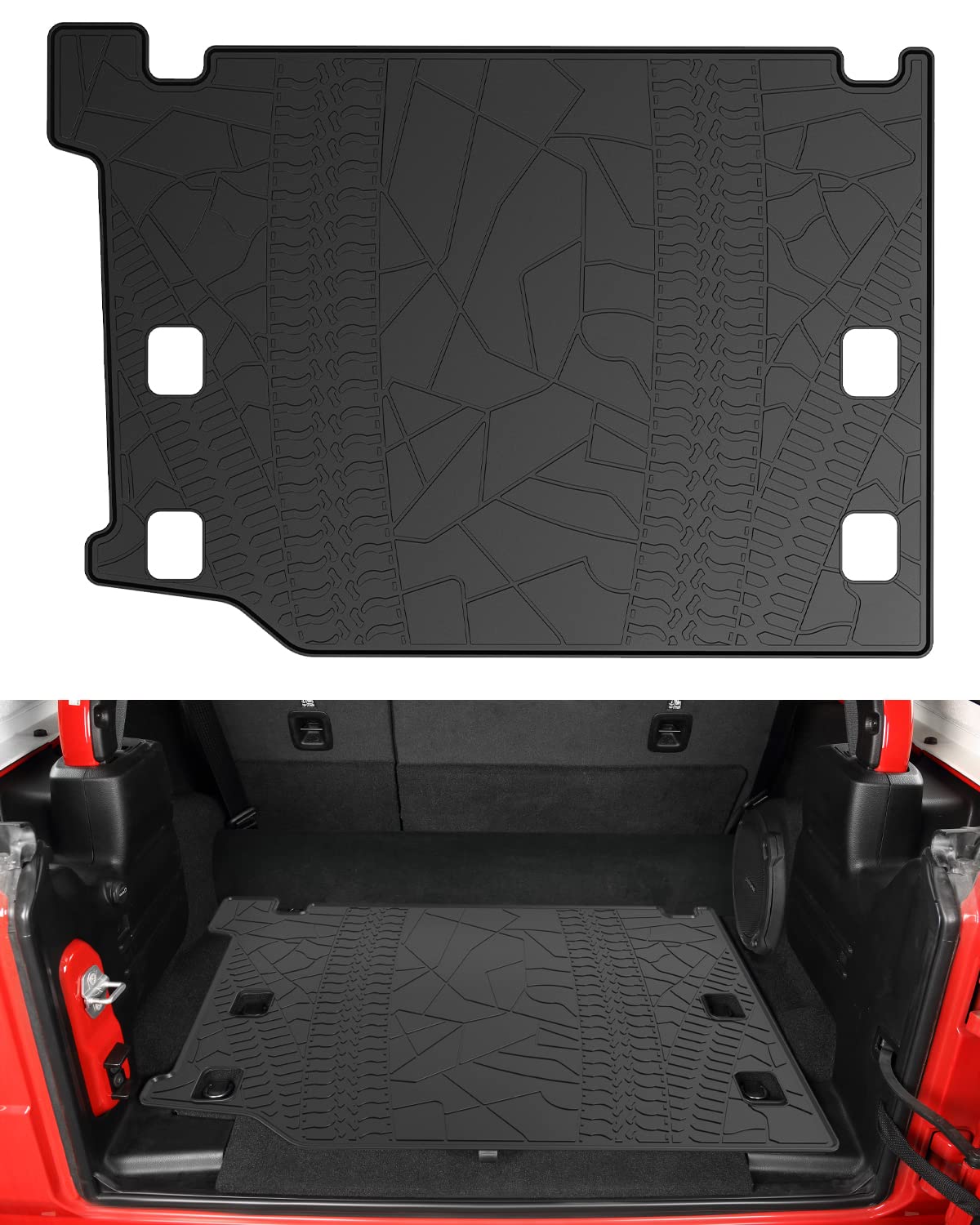 Cargo Mat for Wrangler JL 4xe 4-Door 2021–2024, All-Weather Liner