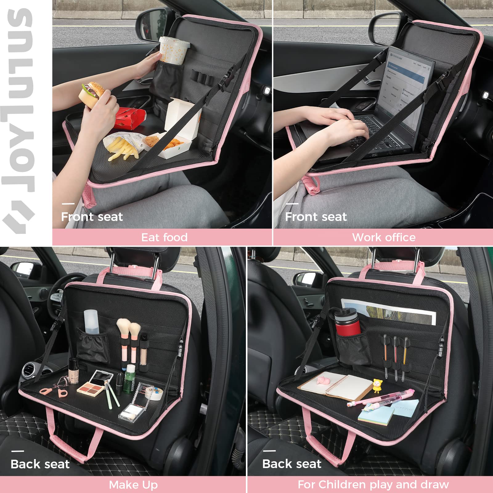 3 in 1 Steering Wheel Eating Tray, Car Back Seat Laptop Desk