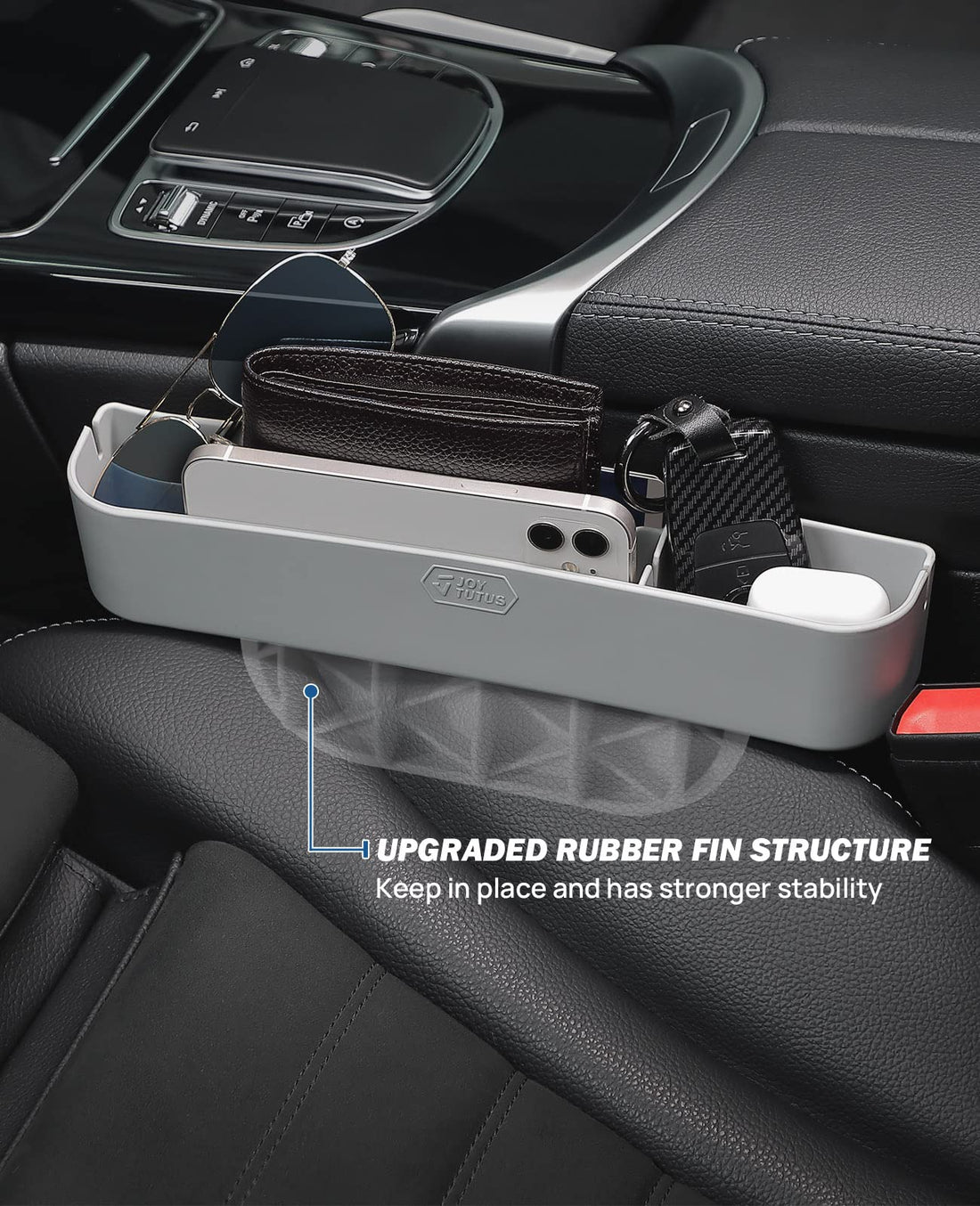 Car Seat Gap Filler Organizer, Center Console Storage Box Universal Fit