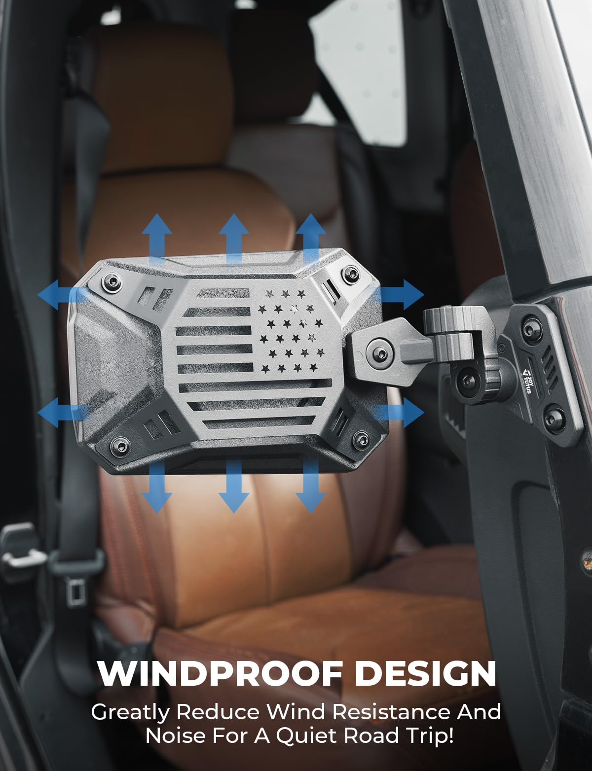 JOYTUTUS Wrangler Mirrors Doors Off Fit for Wrangler TJ JK & Unlimited 1997-2018