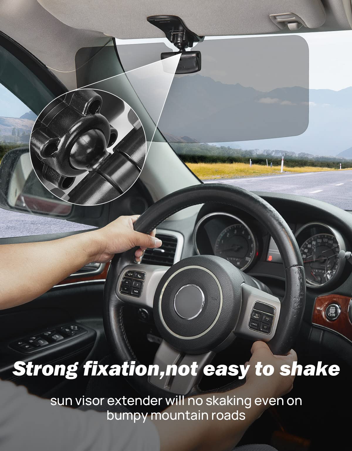 SUV Sun Visor Extender, Polarized UV400 Anti-Glare Shield