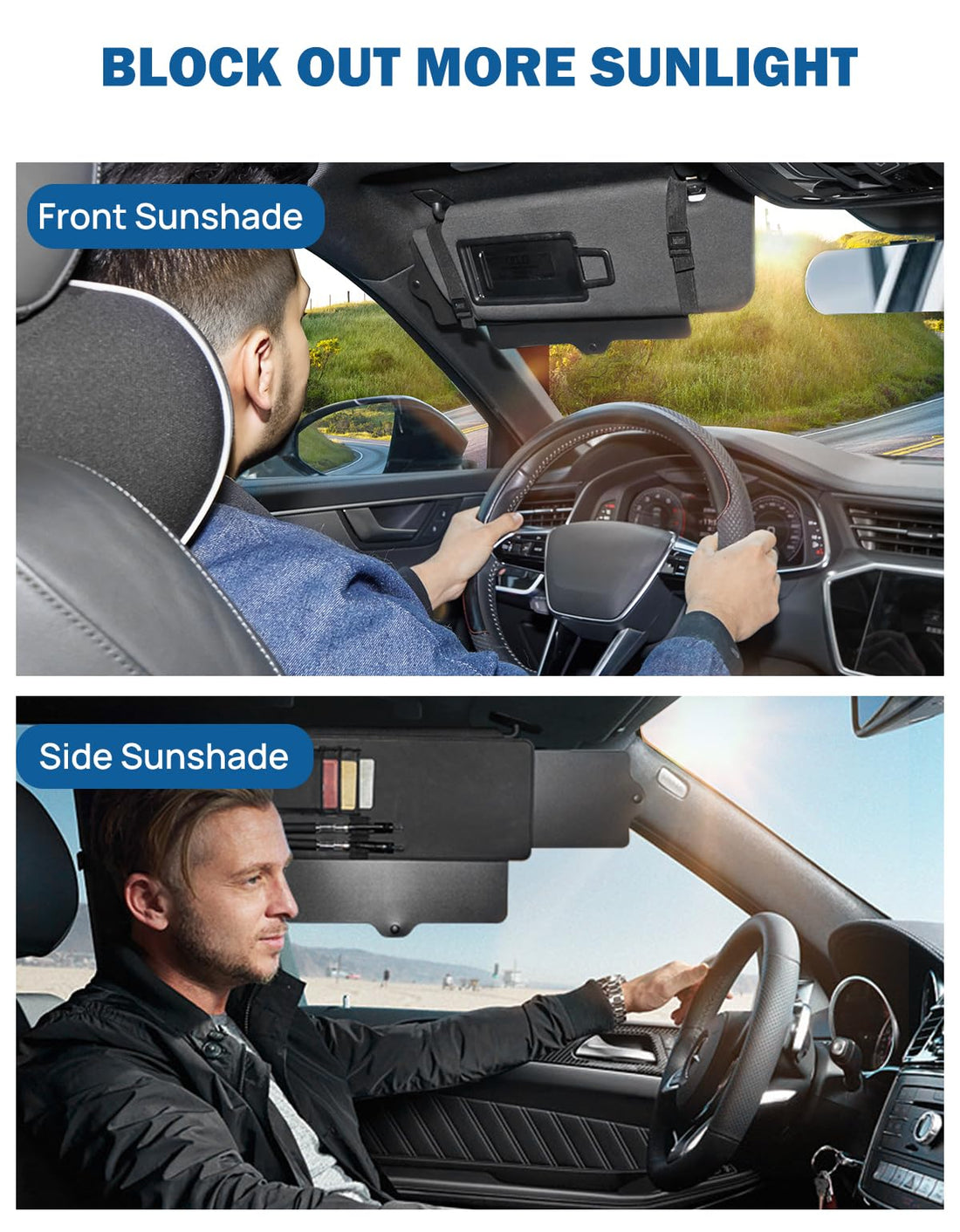 JOYTUTS Car Sun Visor Extender, Sun Visor for Car Protects from Anti-Glare