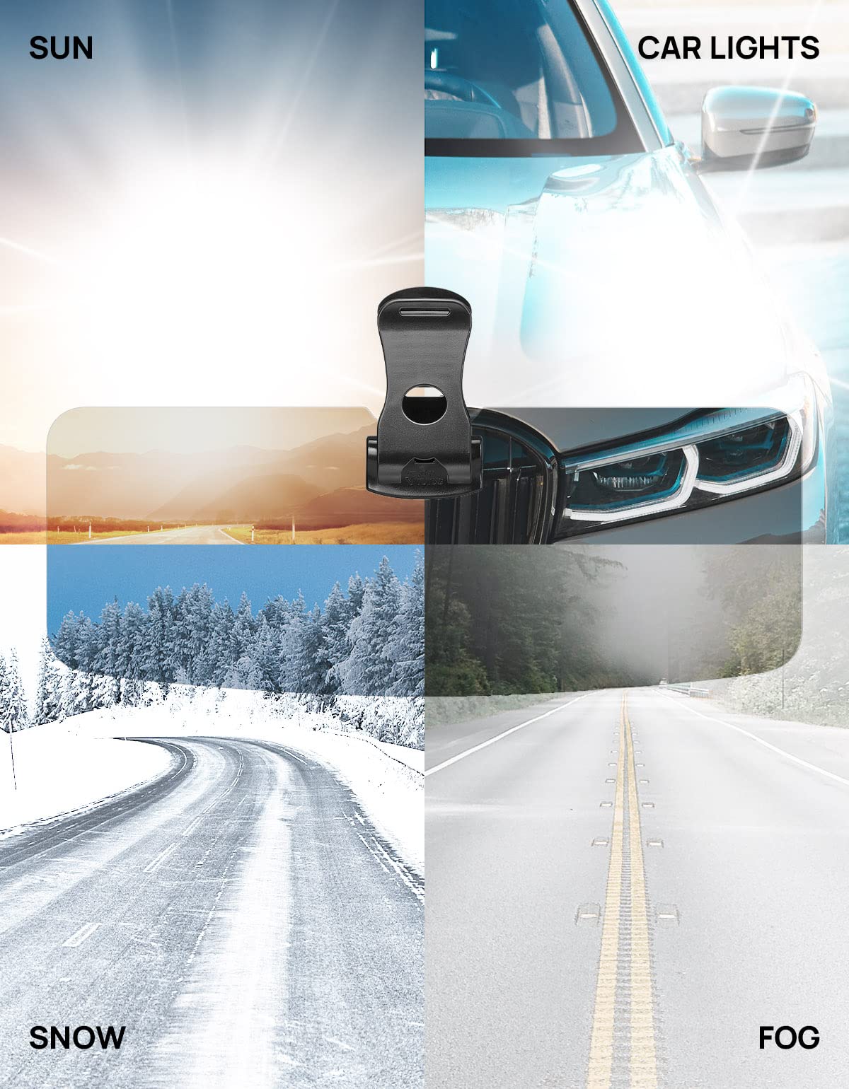 SUV Sun Visor Extender, Polarized UV400 Anti-Glare Shield