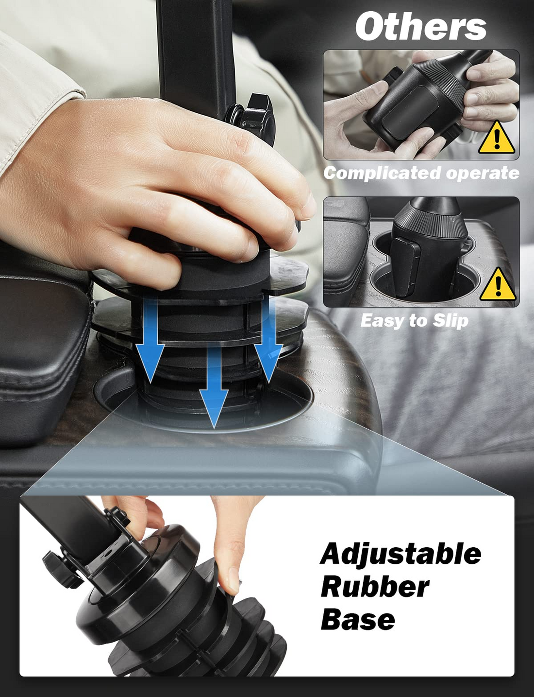 Car Cup Holder Phone Mount,Universal Adjustable for iPhone, Samsung, LG