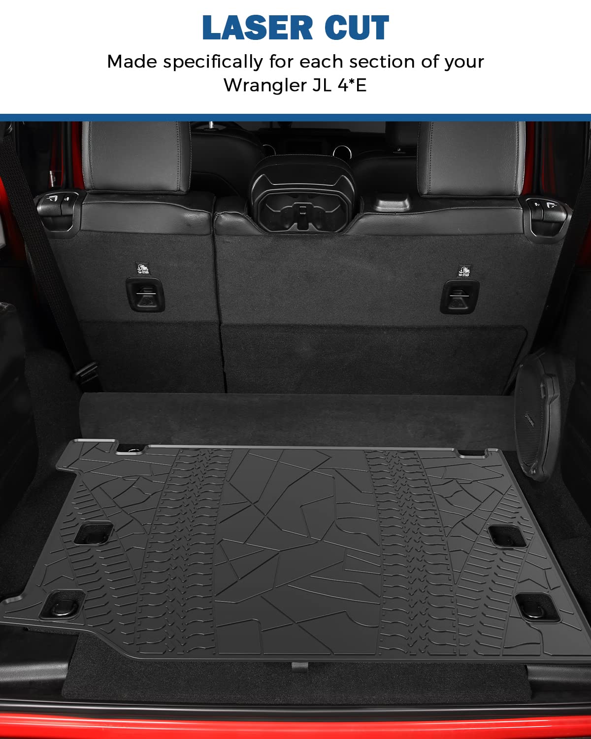Cargo Mat for Wrangler JL 4xe 4-Door 2021–2024, All-Weather Liner